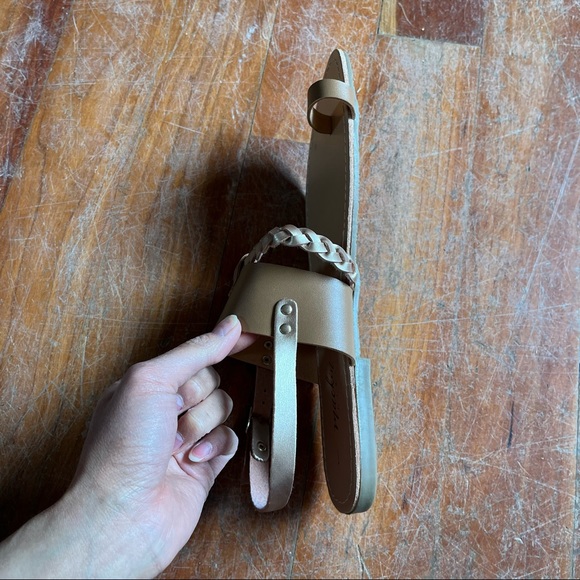 Mackin Girl Sandals Thick Straps Braided Small Heel - Picture 7 of 9